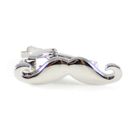Silver mustache tie bar