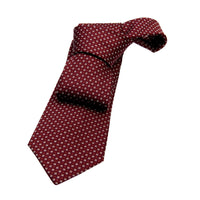 Burgundy Foulard Silk Tie