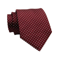 Burgundy Foulard Silk Tie