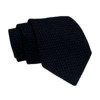 Domaso Grenadine Navy Silk Tie