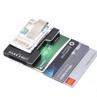 Black minimalist slim wallet