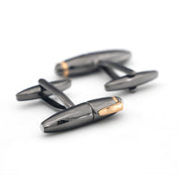Richmond Pen Gunmetal Rhodium Plated Cufflinks