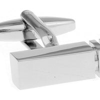 Ridgeway Silver Rhodium Plated Cufflinks