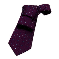 Purple & Navy Foulard Silk Tie