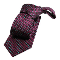 Burgundy Foulard Silk Tie