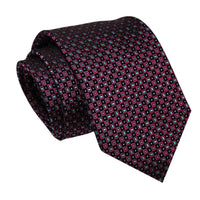 Burgundy Foulard Silk Tie