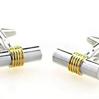 Silver & Gold Rhodium Plated Cufflinks