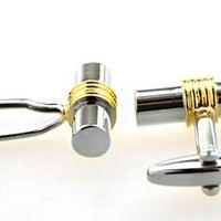 Siver & Gold Rhodium Plated Cufflinks