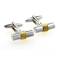 Silver & Gold Rhodium Plated Cufflinks