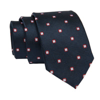 Navy Foulard Silk Tie