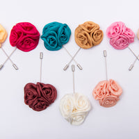 Multicolored lapel flowers