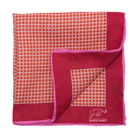 Reddish Brown Linen Pocket Square