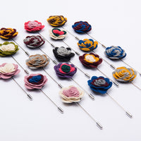 Multicolored lapel flowers