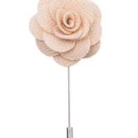 Cream lapel flower