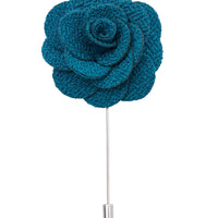 Turquoise lapel flower