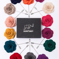 Marblehead Green Lapel Flower