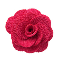 Coral lapel flower