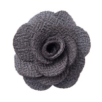 Grey lapel flower