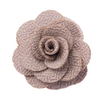 Light grey lapel flower