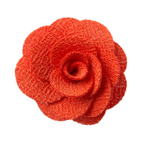 Orange lapel flower