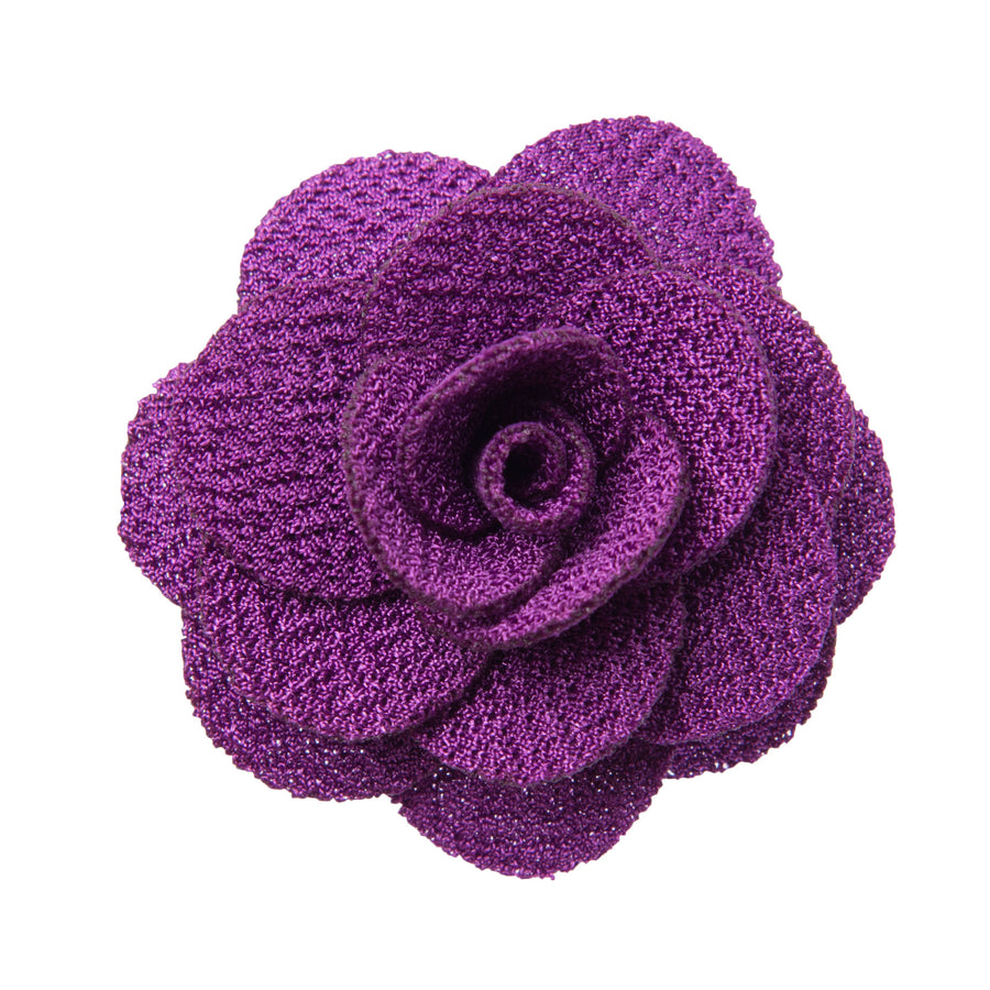Purple lapel flower