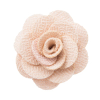 Cream lapel flower