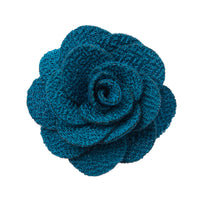 Turquoise lapel flower