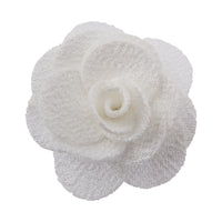 White lapel flower