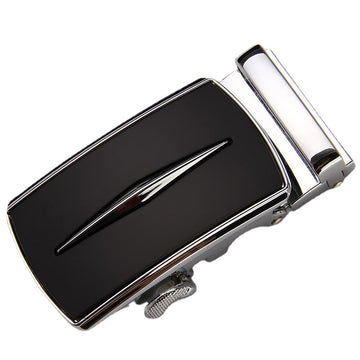 Silver Onyx Belt Buckle