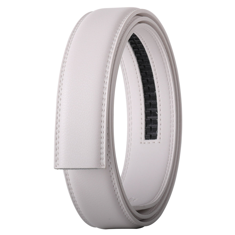 White Leather Belt Strap