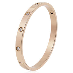 Women's Rose Bangle Bracelet