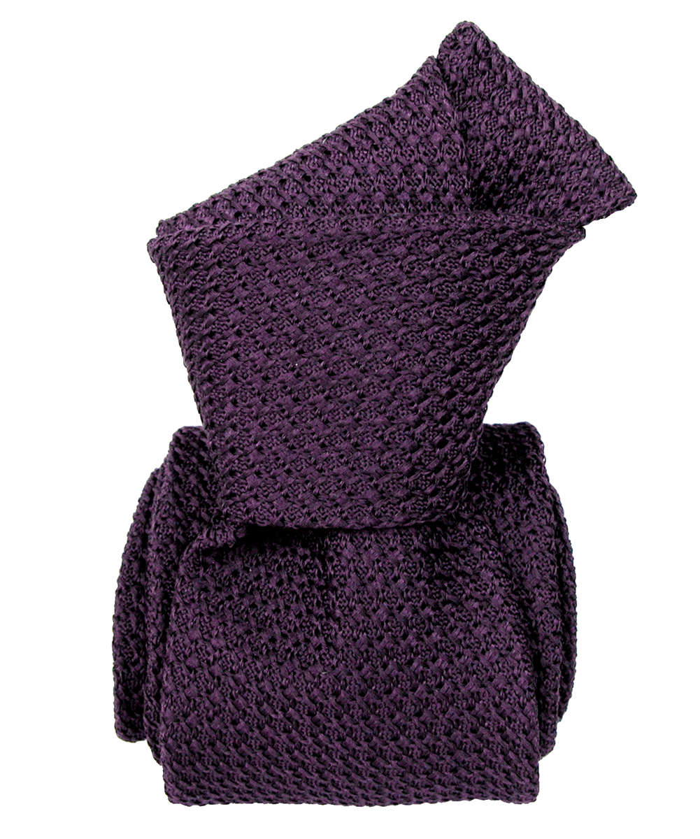 Purple Grenadine Silk Tie 