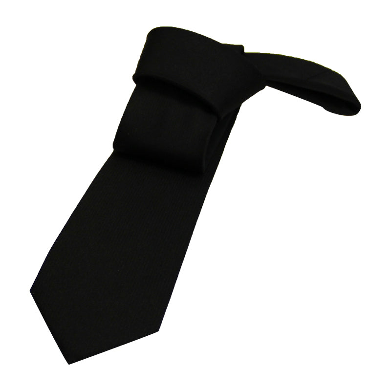 Enfield Black Skinny Silk Tie – The Dark Knot