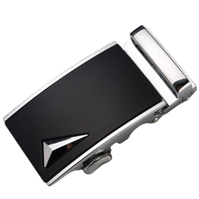 Black Onyx & Silver Belt Buckle 