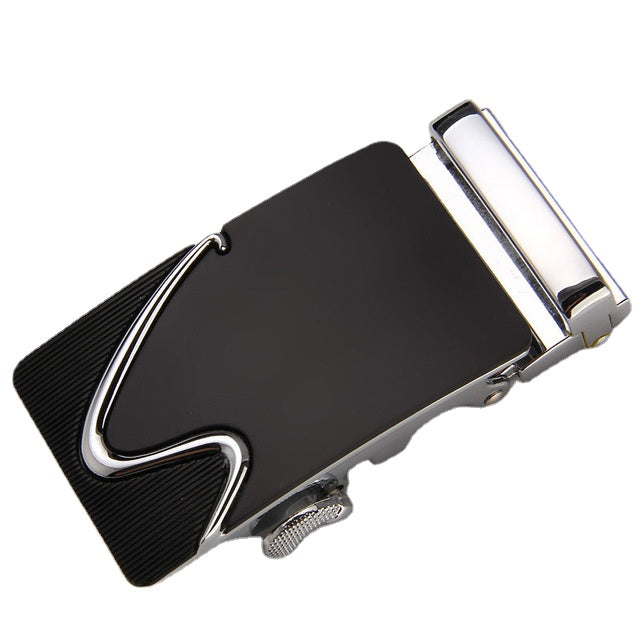 Silver Onyx Belt Buckle