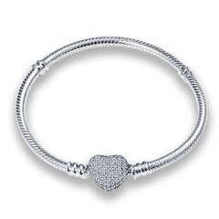 Silver Heart Charm Bracelet