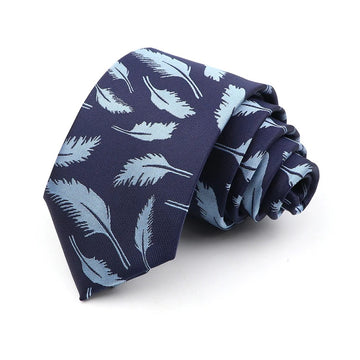 Navy & Light Blue Floral Tie 