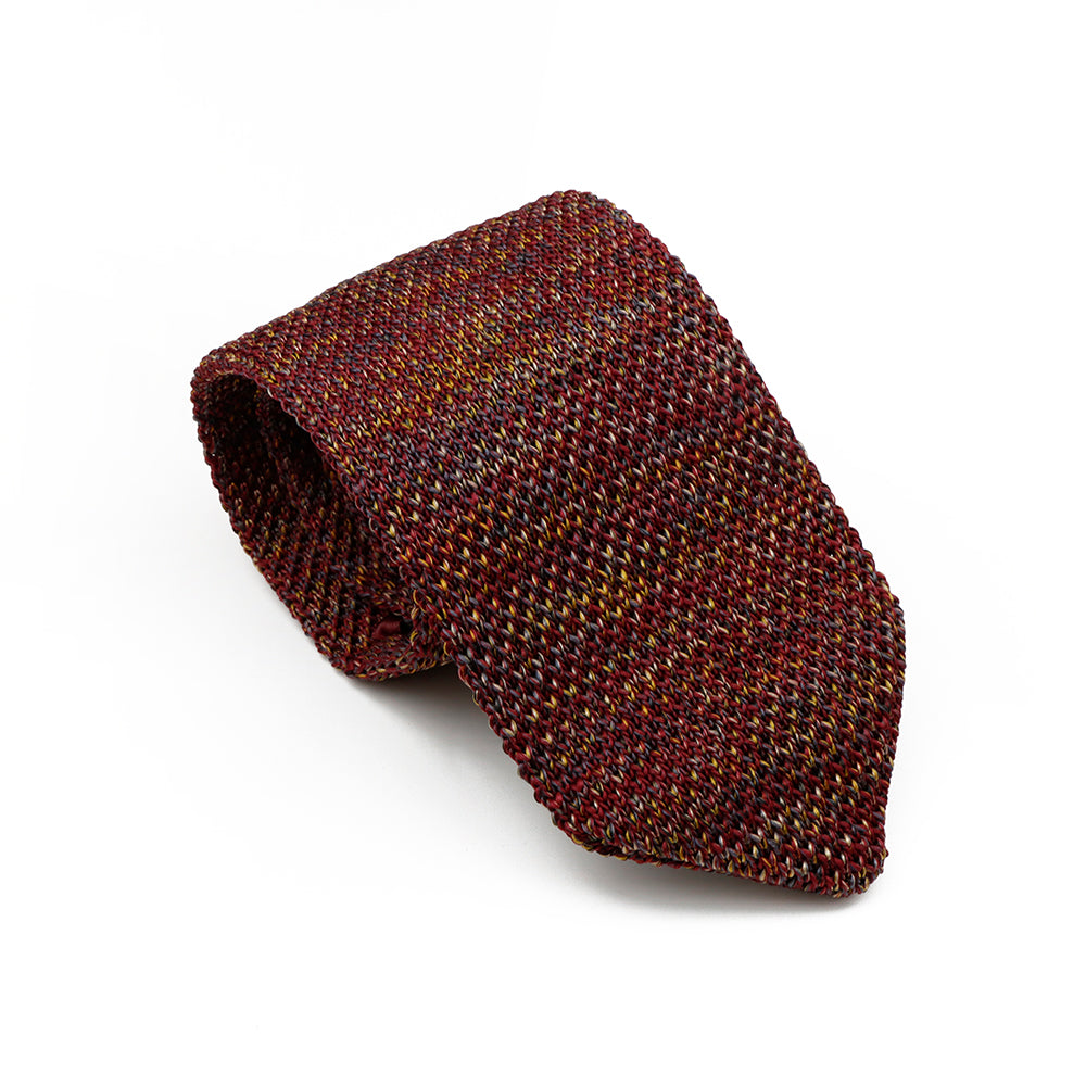 Reddish Brown Knit Tie
