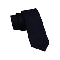 Deep Navy Skinny Silk Tie 