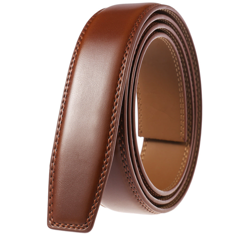 Brown Leather Microadjustable Belt