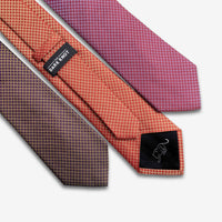 Geometric Foulard Patterned Silk Ties 