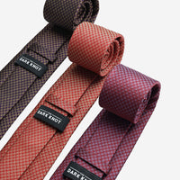 Geometric Foulard Patterned Silk Ties 