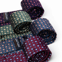 Geometric Foulard Silk Ties 