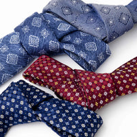 Geometric Foulard Patterned Silk Ties