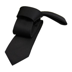 Grey Skinny Silk Tie 