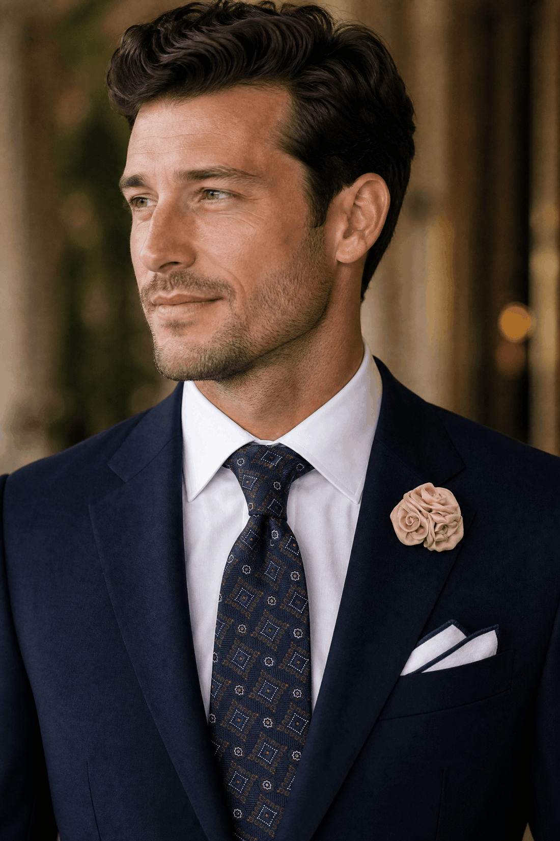 Navy & Brown Heritage Wedding Set 