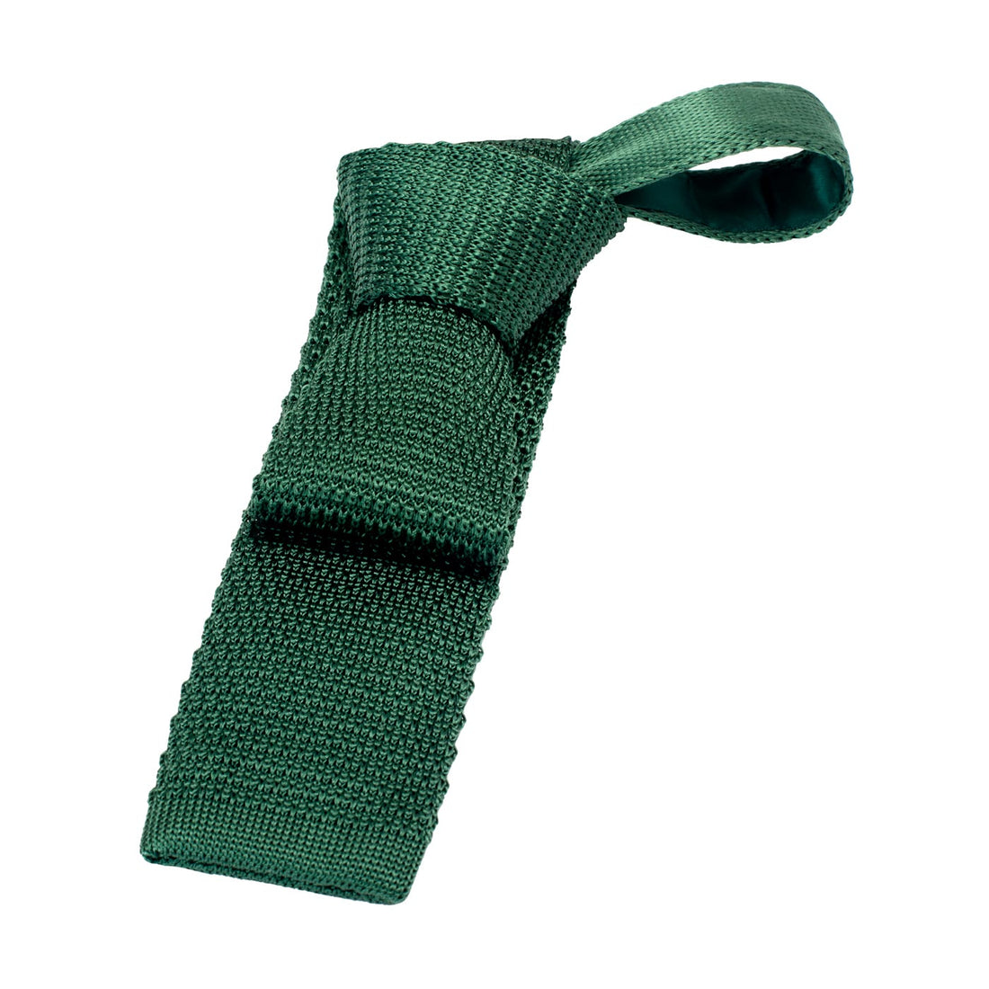 Green Silk Knit Tie