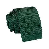 Green Silk Knit Tie