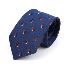 Navy Penguins Tie