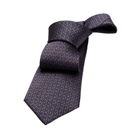 Grey Abstract Silk Tie